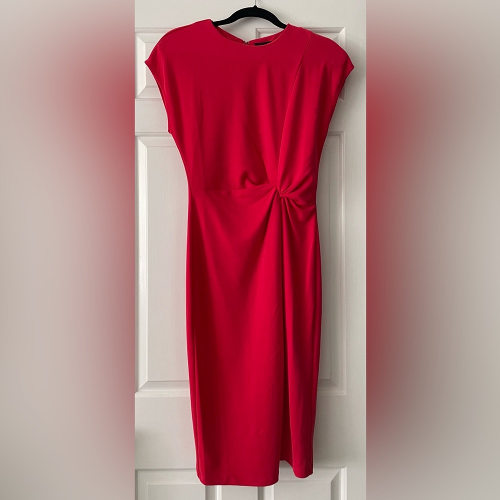 Red Halogen dress, XS. Never worn. Fits like size 2-4.
